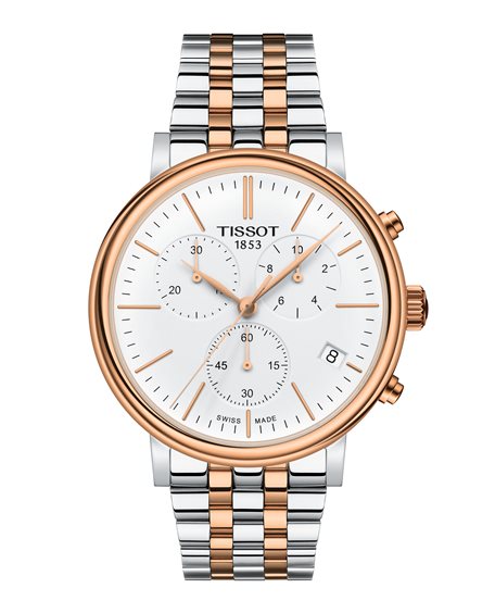 Orologio Tissot Uomo Carson Premium Chronograph in Acciaio placcato oro rosa T122.417.22.011.00 - T122.417.22.011.00